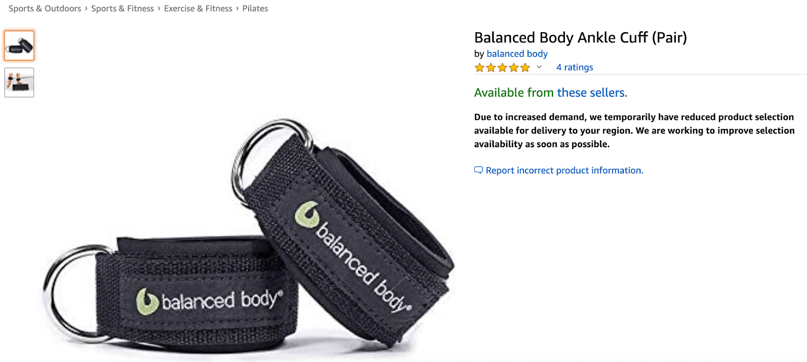 Amazon product listing: example of a poor product title