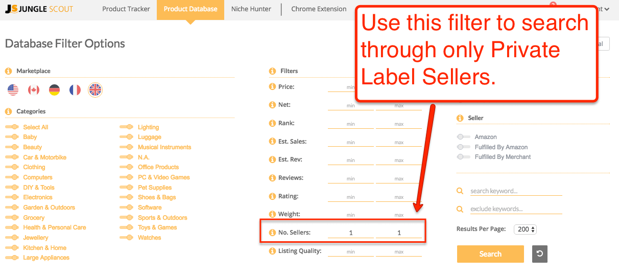find-only-private-label-sellers