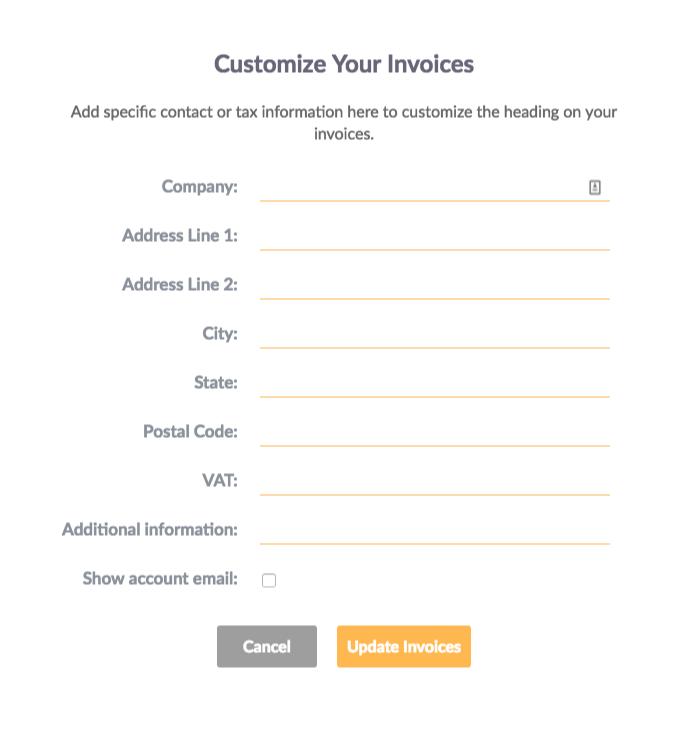 customizable invoices jungle scout