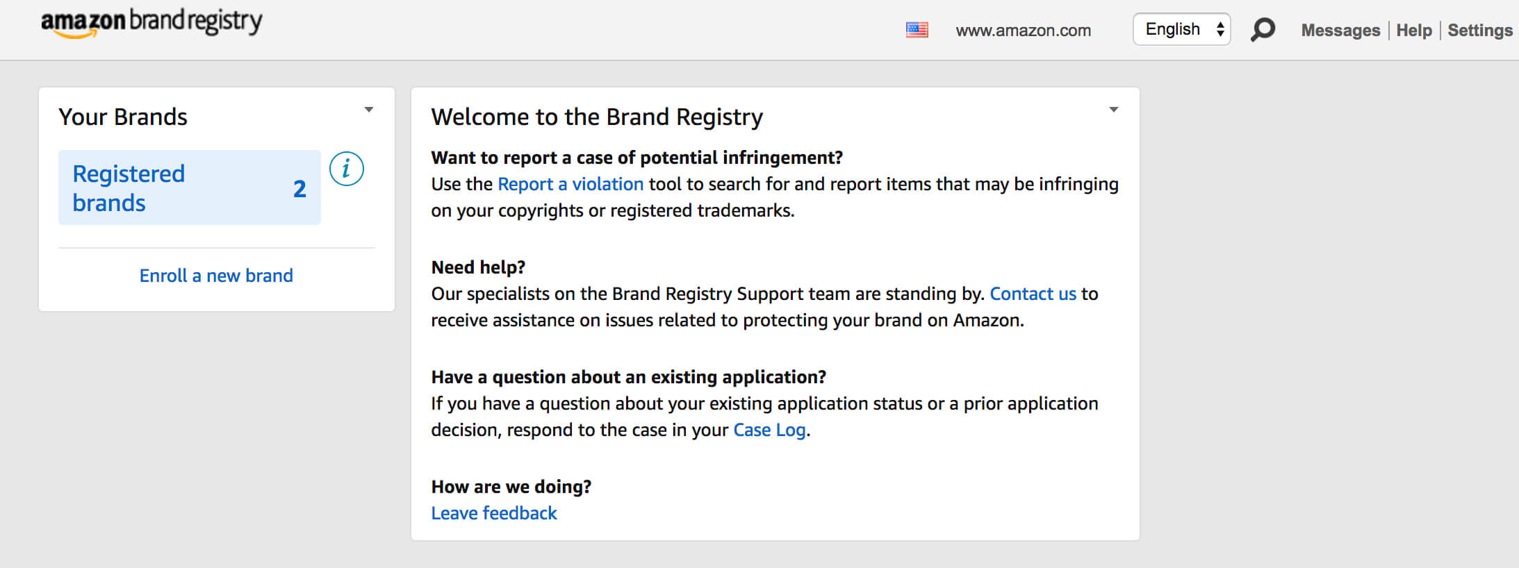 Look up best sale registry on amazon