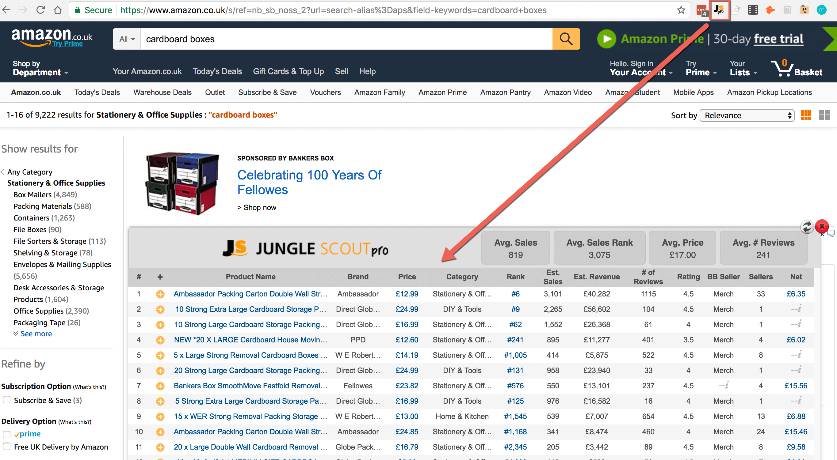 amazon jungle scout chrome extension Jungle Scout Amazon Product