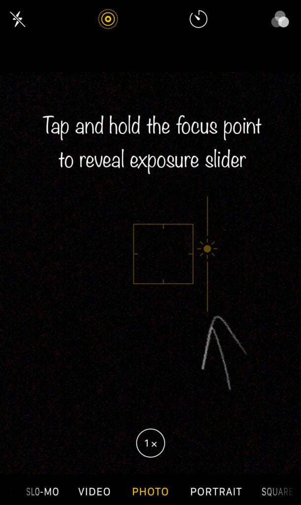 Exposure slider