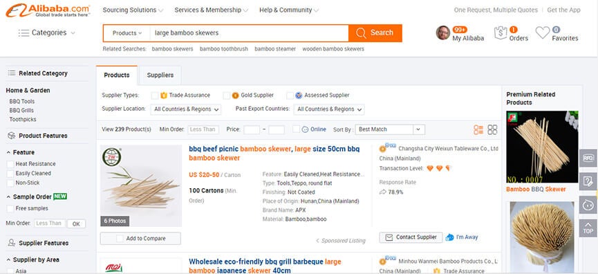 amazon seller alibaba sourcing