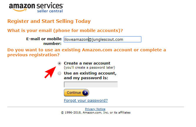 Amazon Seller Registration