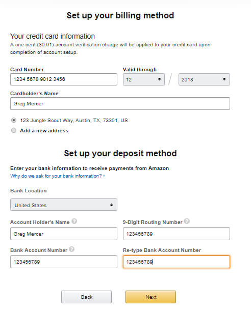 how to setup amazon fba