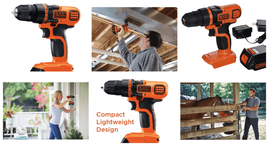 BLACK+DECKER LDX120C 20V MAX Lithium Ion Drill/Driver