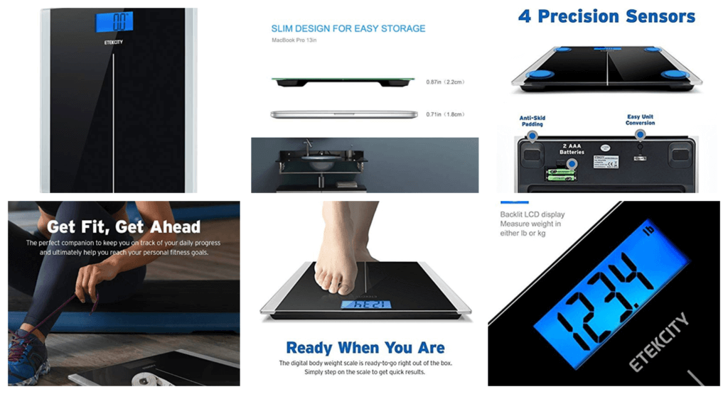 Etekcity Digital Body Weight Bathroom Scale