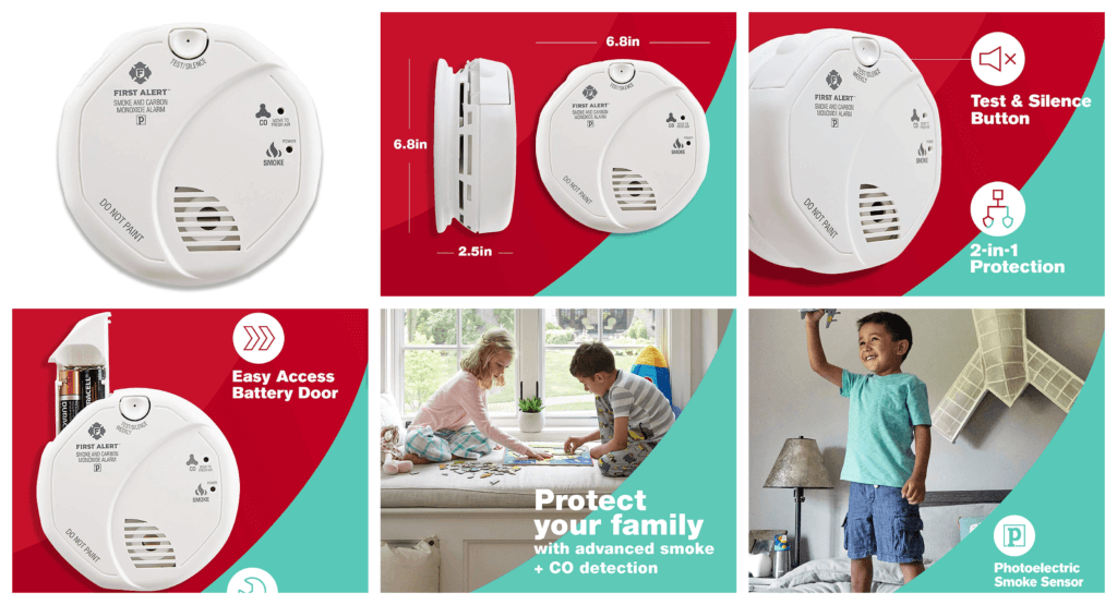 First Alert SCO5CN Combination Smoke and Carbon Monoxide Detector