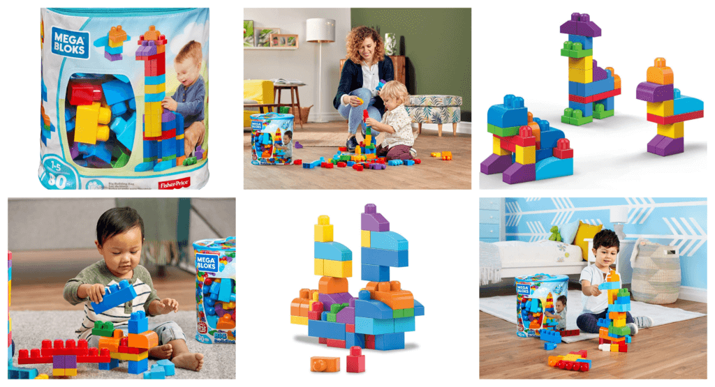 Mega Bloks 80-Piece Big Building Bag, Classic