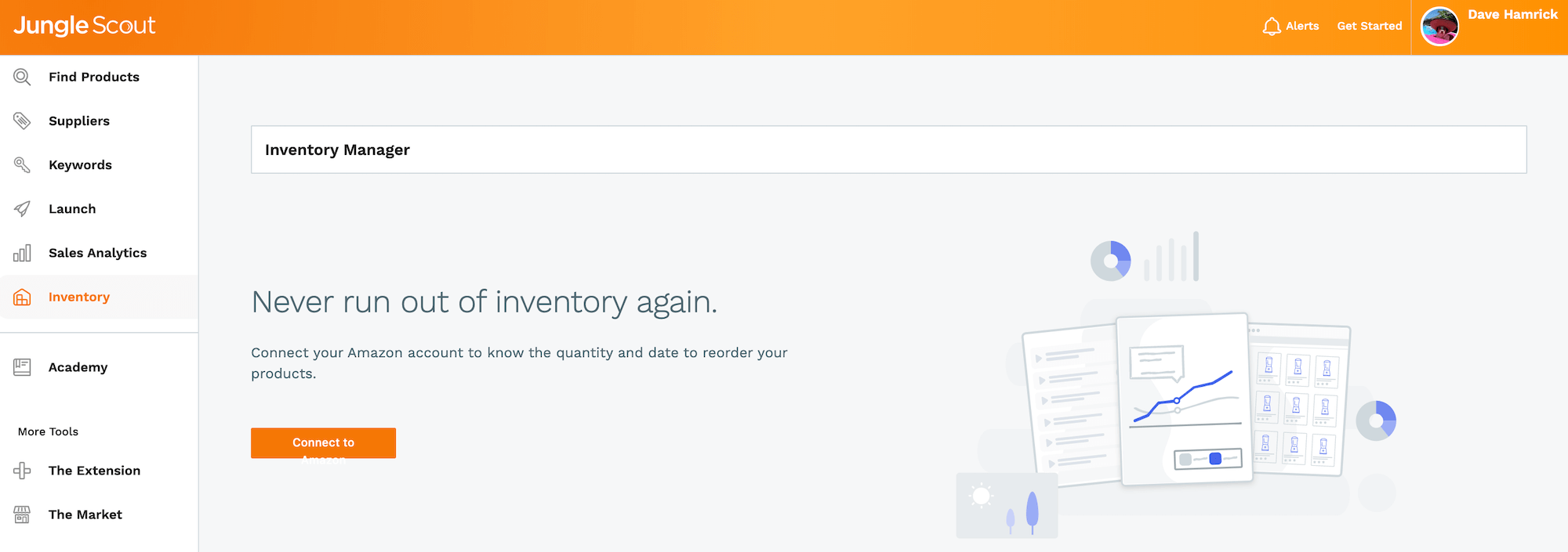 Amazon sellers: Inventory Manager homepage