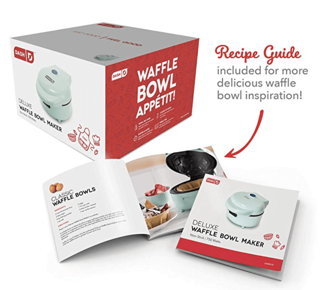 How to make a Waffle Bowl - DASH Mini Waffle Bowl Maker 
