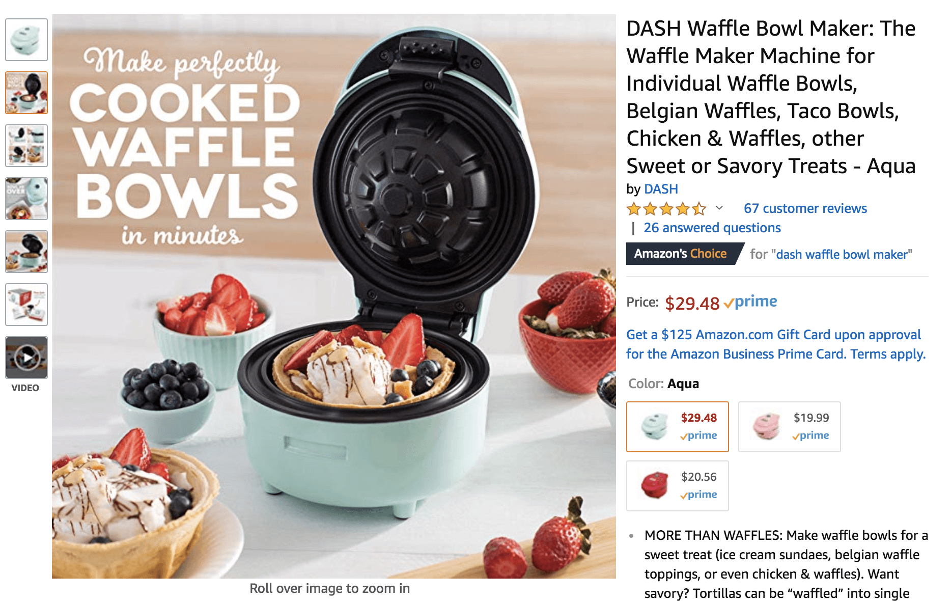 Dash Mini Waffle Bowl Maker Review