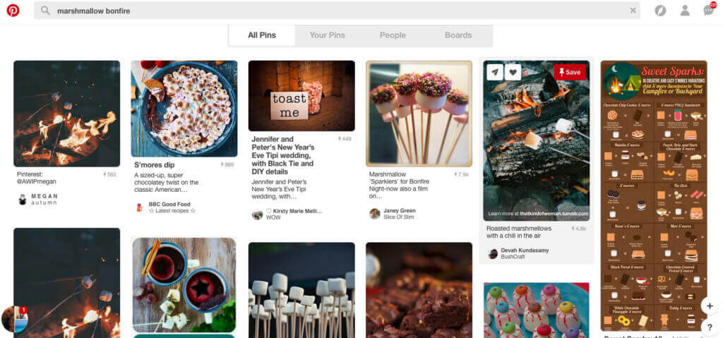 Pinterest results for bonfire as examples for Amazon email attachments