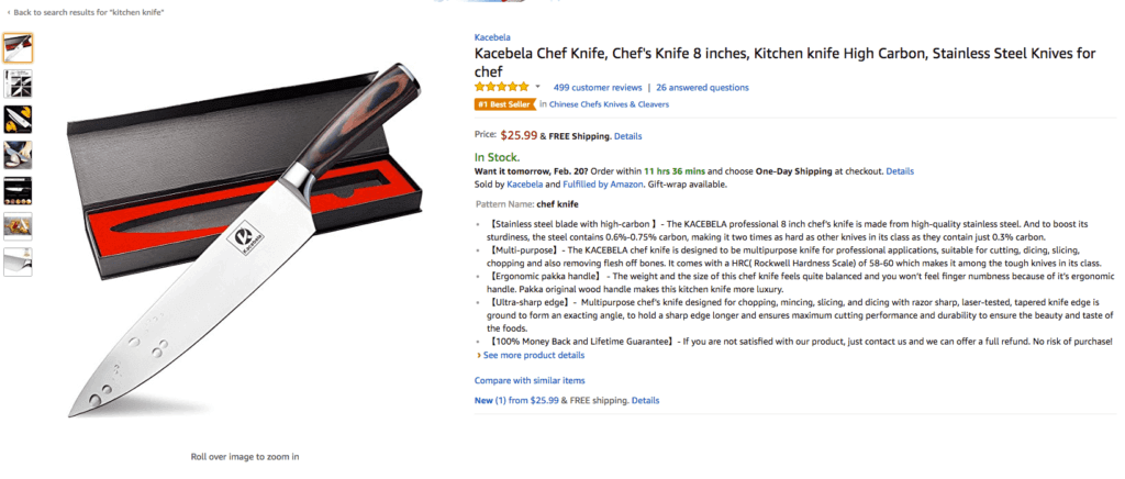 Imarku 8 inch Chefs Knife Review - Chefs Resources