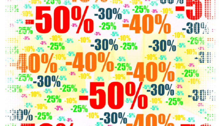 Amazon product promotions: discount percentages