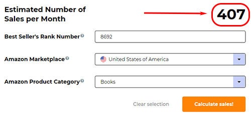 amazon free sales estimator