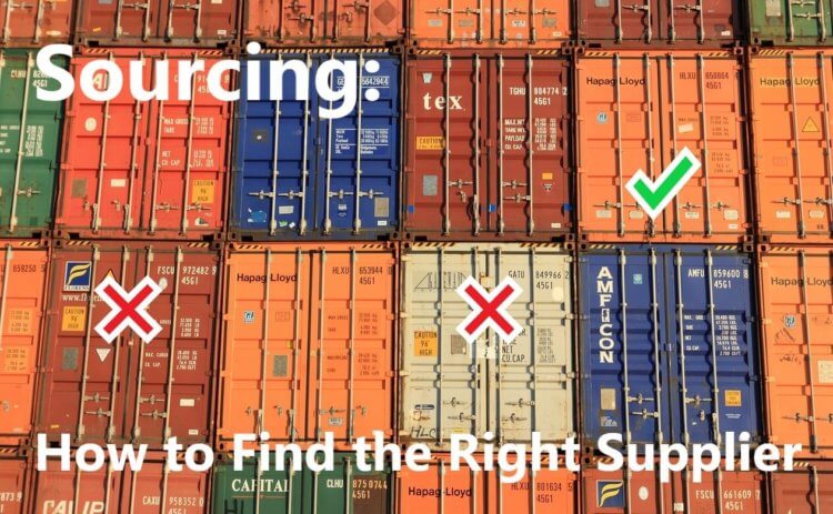 Shipping containers representing how to find the right supplier
