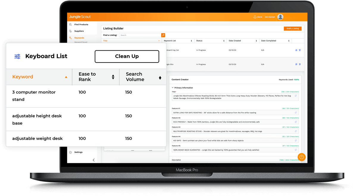 Listing Builder — keyword-driven listing optimization tool