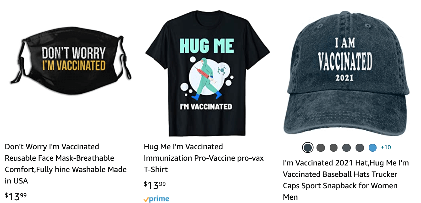 I'm vaccinated merch