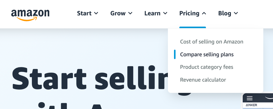 Image showing the process of creating an amazon seller account
