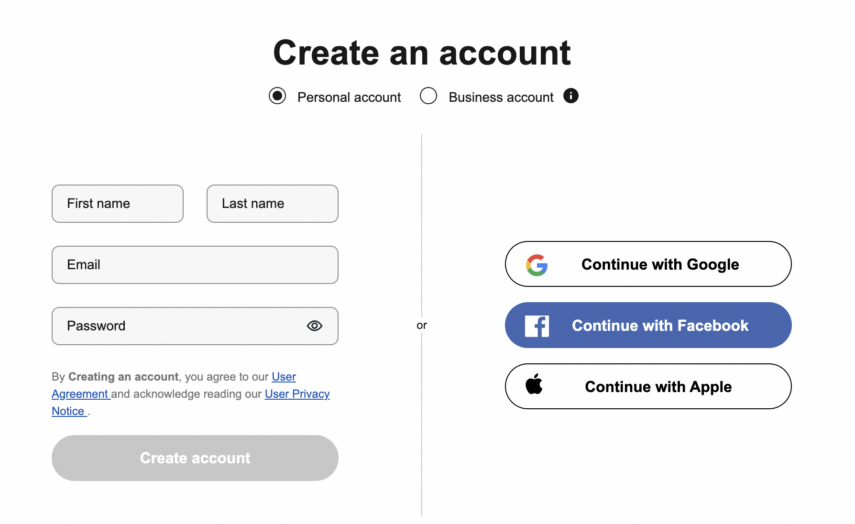 how to create ebay account