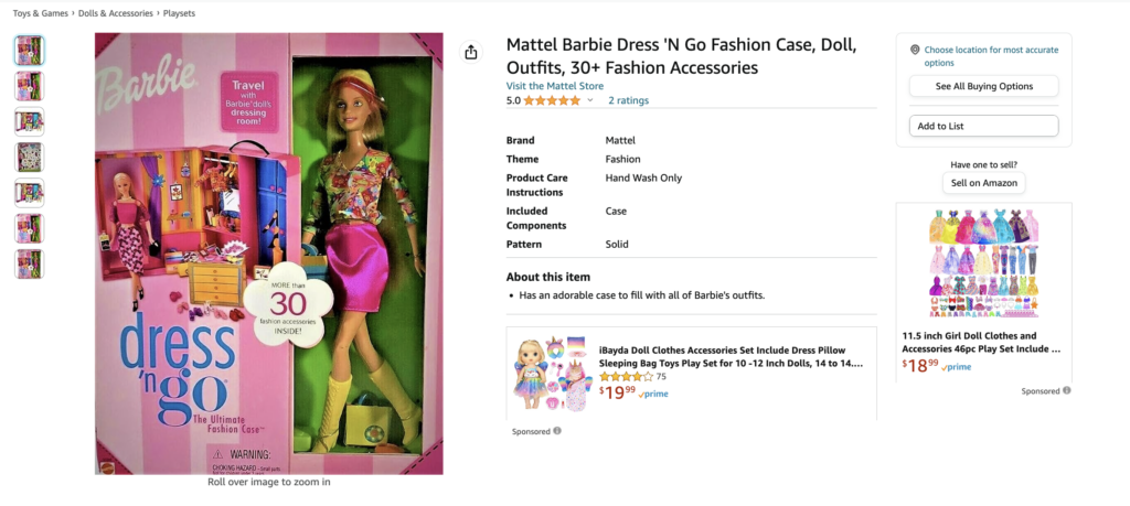 Barbie accessories best sale list