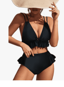 SPORLIKE ruffle bathing suit listing image