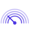 Icon of two points connected by a curving line
